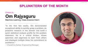 Meet the Splunktern: Om Rajyaguru