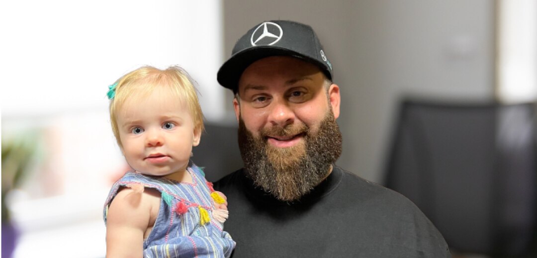 Sr. Manager, Customer Success Noah Van Dyke and his young daughter