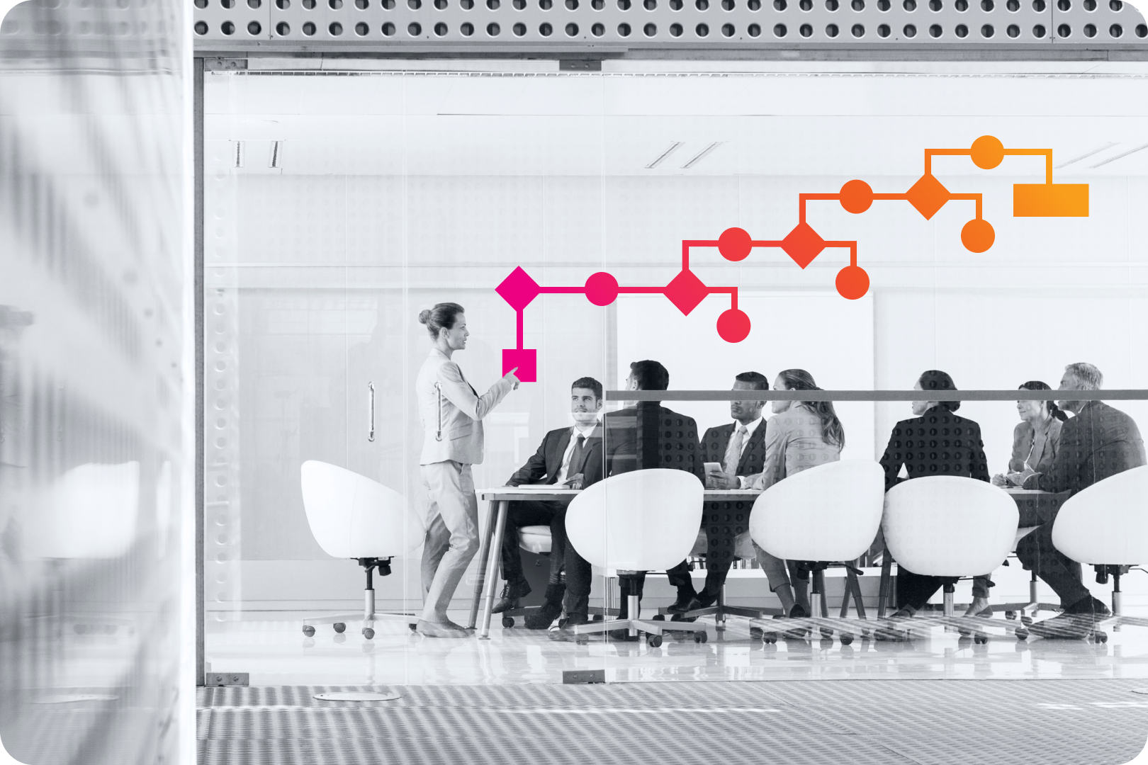 Professionals around a table 