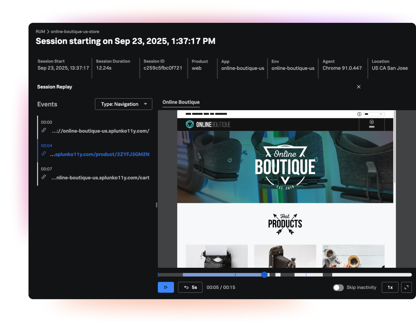 digital experience monitoring