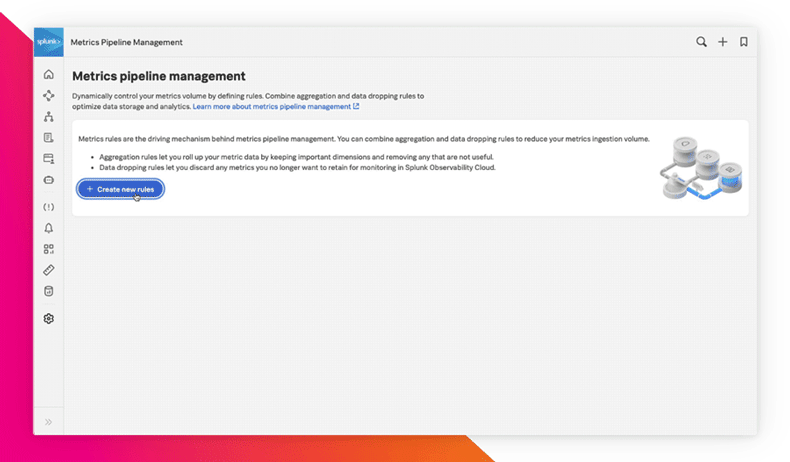 Splunk Infrastructure Monitoring Metrics Pipeline Management